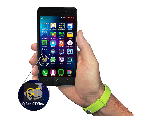 P2P | Установите из Gogle Play на Android смартфон или планшет бесплатную программу Q-See QT View