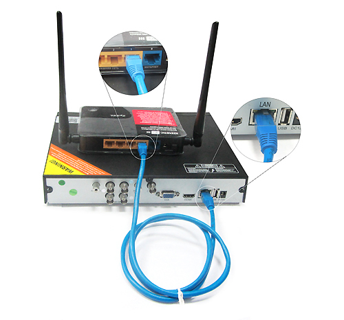 P2P | Подключите рекордер через его LAN-порт к роутеру или напрямую к сети Интернет